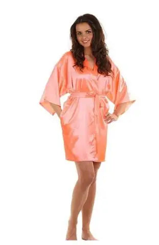 Green Nightgown Solid Color Kimono Lady Elegant Bathrobe Satin Homewear Wedding Bridal Gift Sleepwear Sexy Intimate Lingerie