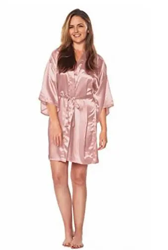 Green Nightgown Solid Color Kimono Lady Elegant Bathrobe Satin Homewear Wedding Bridal Gift Sleepwear Sexy Intimate Lingerie