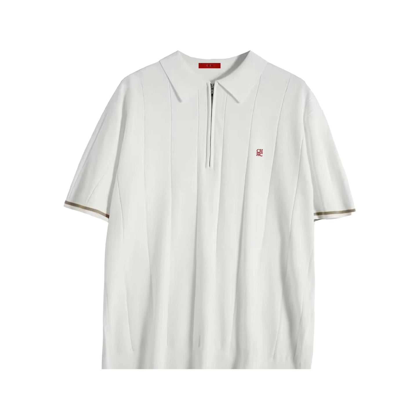 CHCH 2025 New Summer Ribbed Knit Polo Shirt for Men Breathable and Cool Brand Quality Mens Textured Polo Shirts