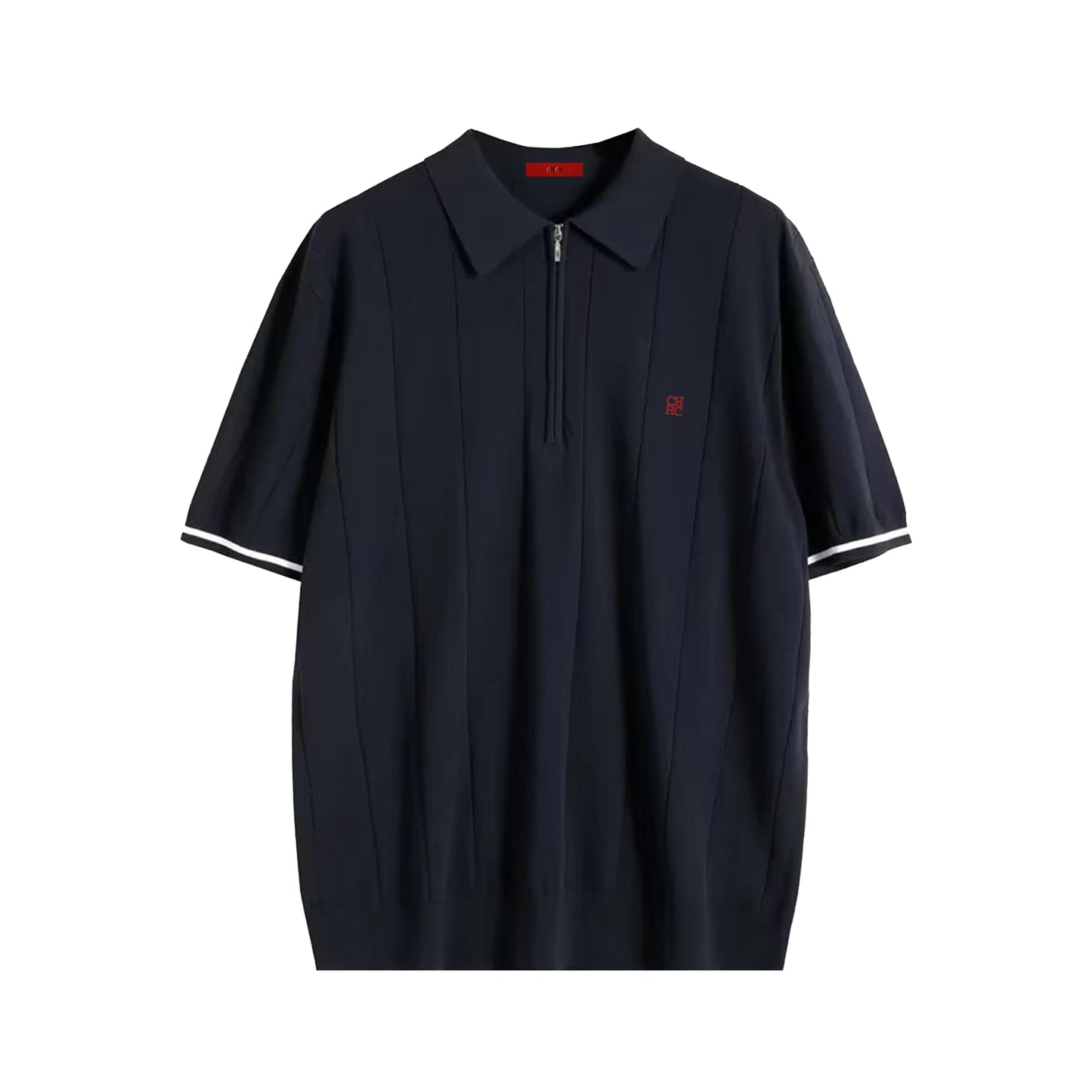 CHCH 2025 New Summer Ribbed Knit Polo Shirt for Men Breathable and Cool Brand Quality Mens Textured Polo Shirts