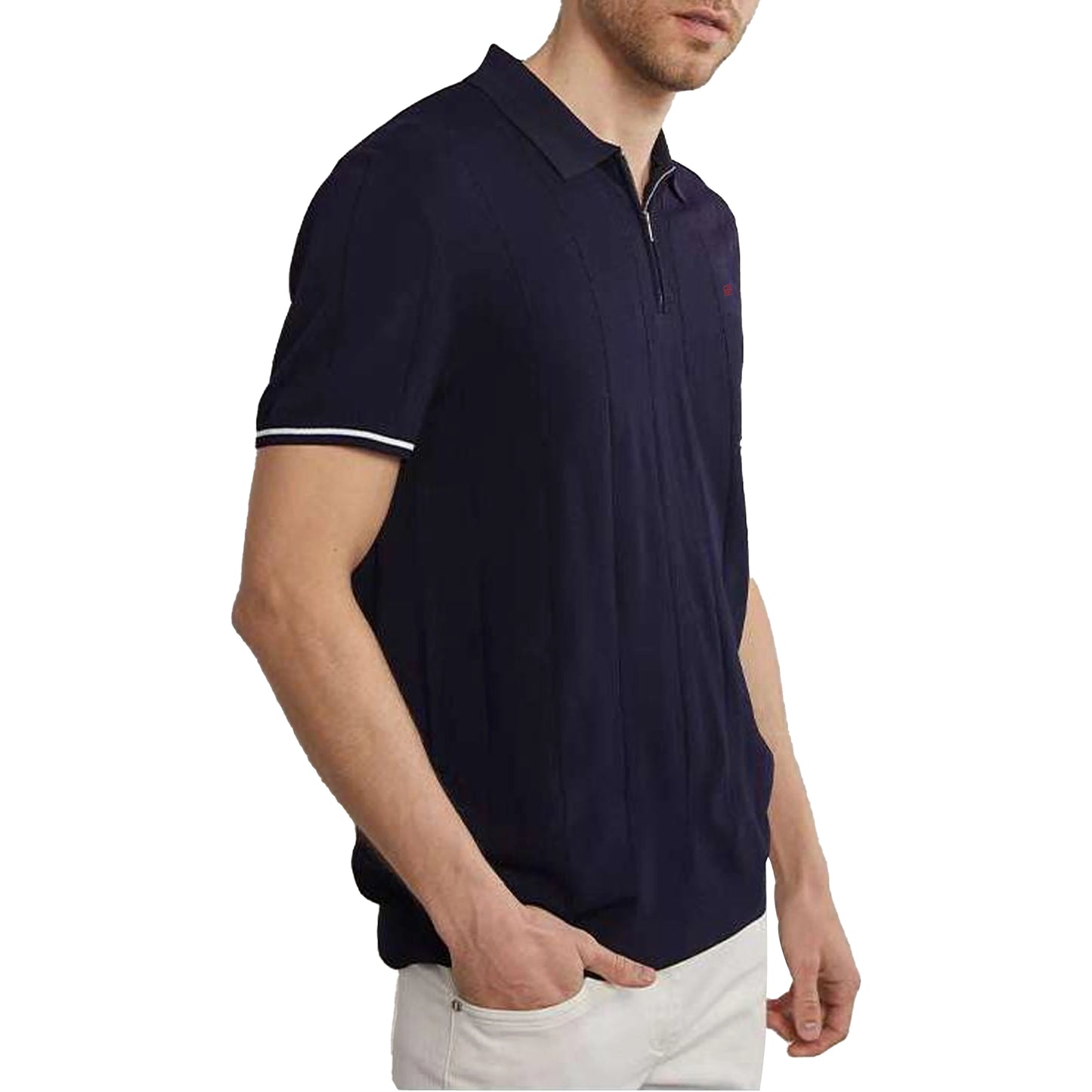 CHCH 2025 New Summer Ribbed Knit Polo Shirt for Men Breathable and Cool Brand Quality Mens Textured Polo Shirts